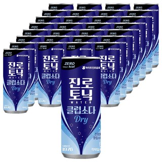 진로토닉워터 클럽소다 드라이, 250ml, 30개