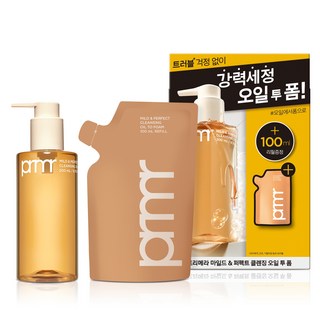 프리메라 마일드 앤 퍼펙트 클렌징 오일 투 폼 200ml + 리필 100ml 세트, 1세트