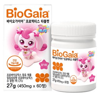 바이오가이아 티니핑 프로텍티스 타블렛 유산균 딸기향