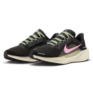 NIKE 耐吉 女款 W AIR ZOOM PEGASUS 41 小飛馬 慢跑鞋 運動鞋 FD2723-009 黑色/綠色/粉色, 黑綠粉, 24cm