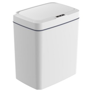 리코베이직 자동센서 냄새차단 화장실 기저귀 휴지통 15L, 화이트