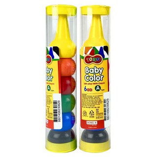 동아 베이비 칼라 크레용 6종 세트, 1세트, 6색