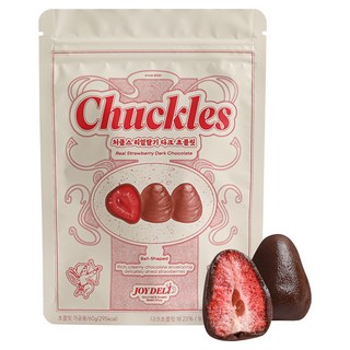 처클스 동결건조 리얼딸기다크 초콜릿, 60g, 1개