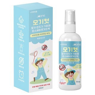 주니 유아용 모스세이프가드액 이카리딘 모기컷 모기기피제 피톤치드향, 1개, 50ml