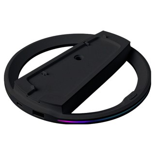 SPACE SHIELD Sony PlayStation PS5 Pro Slim兼容Spectra RGB照明主機直立式支架底座, 黑色, 1個, 單品