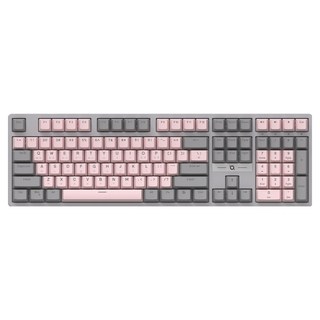 COX 교체축 게이밍 기계식 키보드, 갈축, CK580, Gray + Pink
