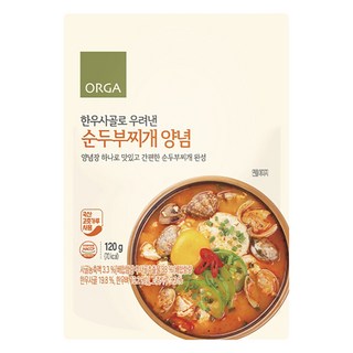 올가홀푸드 한우사골로 우려낸 순두부찌개 양념, 1개, 120g
