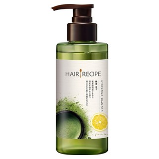 HAIR RECIPE 髮的食譜 綠茶柚子清爽保濕洗髮露 280ml, 清潔頭皮、保濕髮絲,男女適用, 1瓶