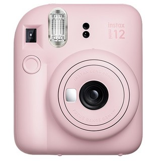 FUJIFILM 富士 instax Mini12即時相機 花朵粉色+底片100入+透明保護殼+馬卡龍2層相冊 隨機出貨+Logo收納包 隨機出貨組, 1套, 單品