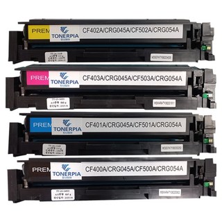 토너피아 HP 호환토너 4종 세트 CF400A / CF401A / CF402A / CF403A, 검정, 블루, 마젠타, 옐로우, 1세트