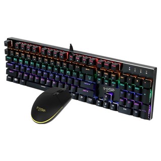 지클릭커 게이밍 갈축 키보드 + 마우스 세트, 블랙, GMK-510X SPECIAL, 일반형
