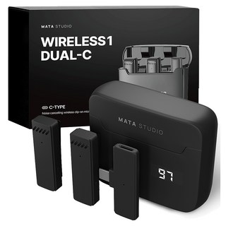 마타스튜디오 스마트폰 무선 마이크 유튜브 방송용 와이어리스1, DUAL-C