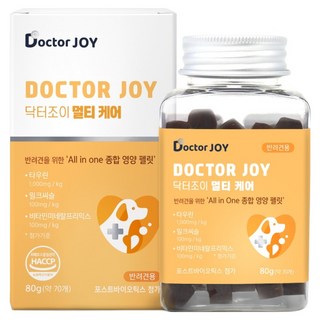 닥터조이 강아지 케어 영양제, 70정, 종합영양제, 1개