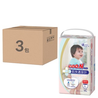 GOO.N 大王 日本境內版 肌快適褲型紙尿布, L, 132個