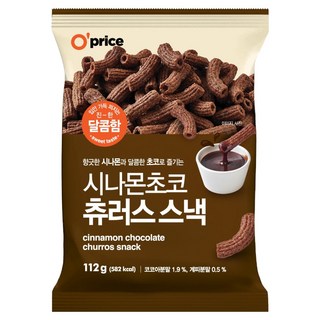 오프라이스 시나몬 초코 츄러스 스낵, 112g, 1개