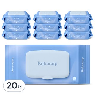 베베숲 클린비데 화장실용 물티슈 캡형, 55g, 48매, 20개 happyday비데 베베숲 클린비데 화장실용 물티슈 캡형, 55g, 48매, 20개 happyday비데