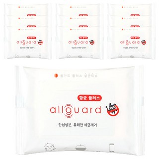 올가드 살균 소독 티슈 휴대형, 10매, 10개
