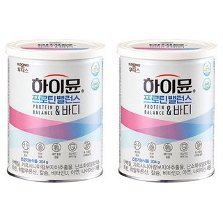일동후디스 하이뮨 프로틴 밸런스 앤 바디 캔, 304g, 2개