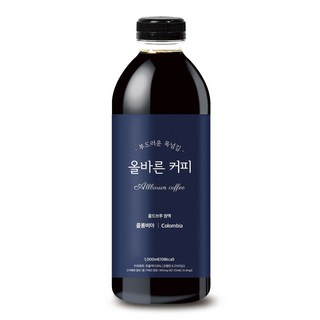 올바른커피 콜롬비아 수프리모 콜드브루 원액 더치커피