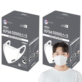 미마마스크 보건용 마스크 대형 KF94