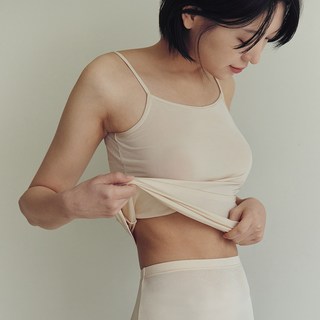 마른파이브 여성 민소매 인견 끈나시 2p