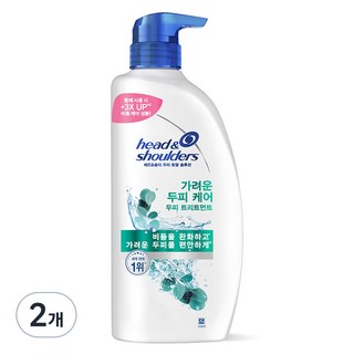 헤드앤숄더 두피 토탈 솔루션 가려운 두피 케어 두피 트리트먼트, 850ml, 2개
