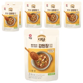 다담 강된장 찌개양념, 6개, 130g