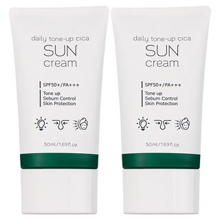 프레티 데일리 톤업 시카 선크림 SPF50+ PA+++, 50ml, 2개