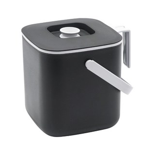 담따 들기편리한 음식물 쓰레기통 3L, 블랙, 1개