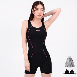 아쿠아티카 여성용 실내 반신 2부 수영복 3종세트 AQA29361