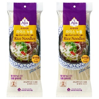 티아시아키친 쌀국수면 3mm, 2개, 250g
