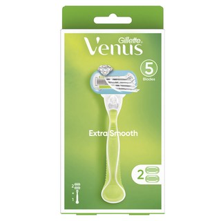 Venus 엑스트라 스무스 여성용 면도기 핸들 + 날 2p 세트, 1개입, 1개