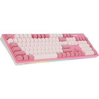 앱코 RGB BAR 축교환 기계식 유선 핑크 키보드