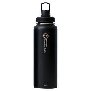 리벤스 핸들 보온보냉 스텐 보틀 텀블러, 블랙, 1.2L, 1개