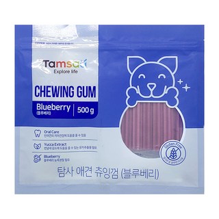 자세히 보기 탐사 강아지 츄잉껌 500g, 블루베리맛, 1개