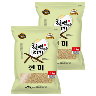 천년지기 현미, 5kg, 2개