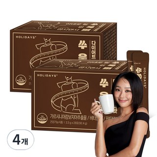 홀리데이즈 쑤욱빼 다이어트 커피맛 28포, 92.4g, 4개
