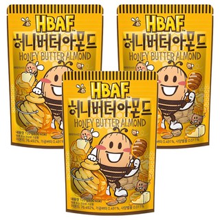바프 허니버터 아몬드, 120g, 3개