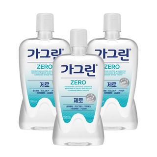 가그린 오리지널 구강청결제 750ml + 250ml, 2세트 가그린딸기향 14 가그린 제로 구강청결제, 1.1L, 3개