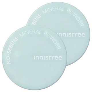 INNISFREE 無油無慮礦物控油蜜粉 5g, 單色, 2罐