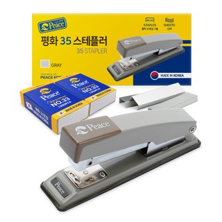 피스코리아 스테플러 35 + 리필 33호침 2세트, 그레이, 1세트