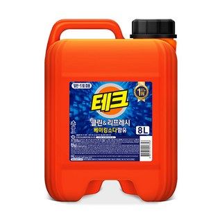 테크 클린앤리프레시 뉴 대용량 일반 드럼 겸용 액체세제 본품, 8L, 1개