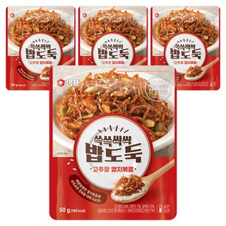 샘표 쓱쓱싹싹 밥도둑 고추장 멸치볶음, 50g, 4개