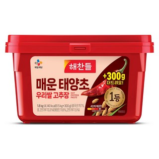 해찬들 매운 태양초 우리쌀 고추장 1.8kg (1개) 해찬들알찬고추장 해찬들 매운 태양초 우리쌀 고추장 1.8kg (1개) 해찬들알찬고추장
