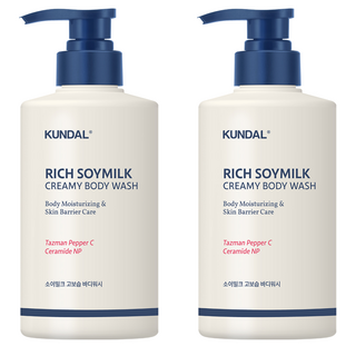 쿤달 리치 소이밀크 크리미 바디워시, 500ml, 2개