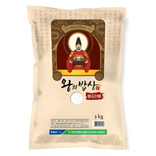 청원생명농협 2024년산 햅쌀 왕의밥상 쌀 백미, 상등급, 3kg, 1개 쌀4kg