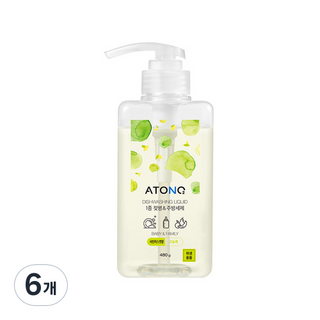 아토앤오투 1종 젖병 & 주방세제 샤인머스캣향, 480g, 6개