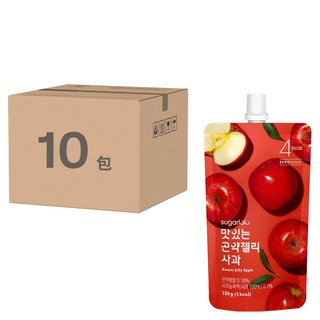 sugarlolo INTAKE 蒟蒻果凍飲 蘋果風味, 150g, 10包