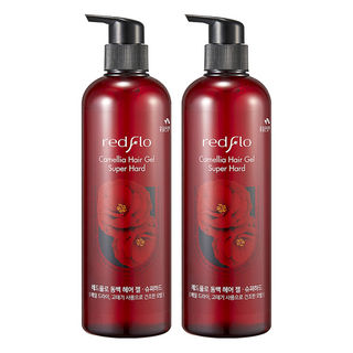 레드플로 꽃을든남자 동백 헤어젤 슈퍼하드, 2개, 500ml