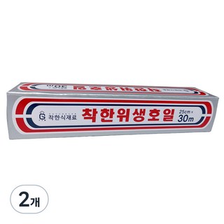 착한식재료 착한 위생호일 25cm x 30m, 2개